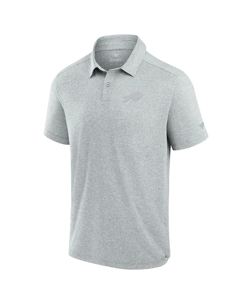 Fanatics Men's Gray Buffalo Bills Front Office Tech Polo Shirt