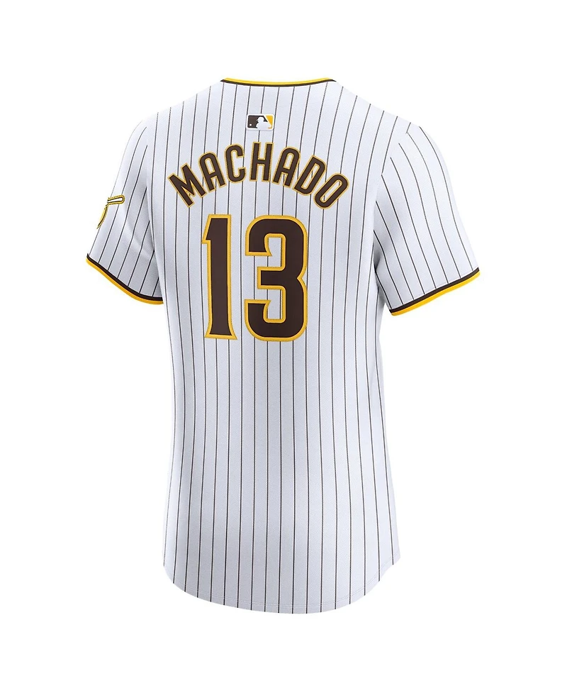 Nike Men's Manny Machado White San Diego Padres Home Elite Jersey