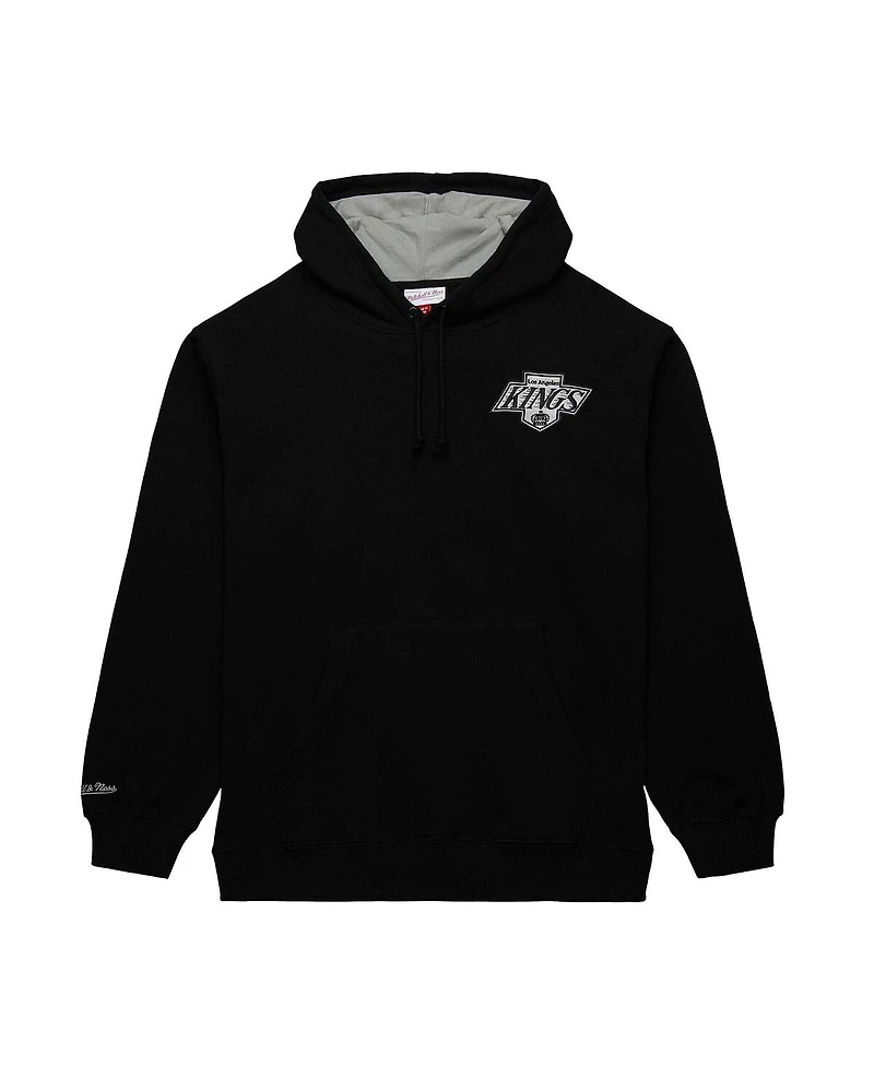 Mitchell & Ness Men's Wayne Gretzky Black Los Angeles Kings Premium Name Number Fleece Pullover Sweatshirt