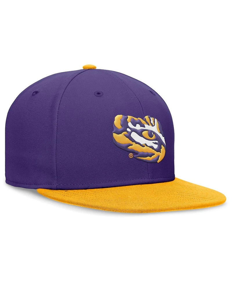 Nike Men's Purple/Gold Lsu Tigers Performance Fitted Hat