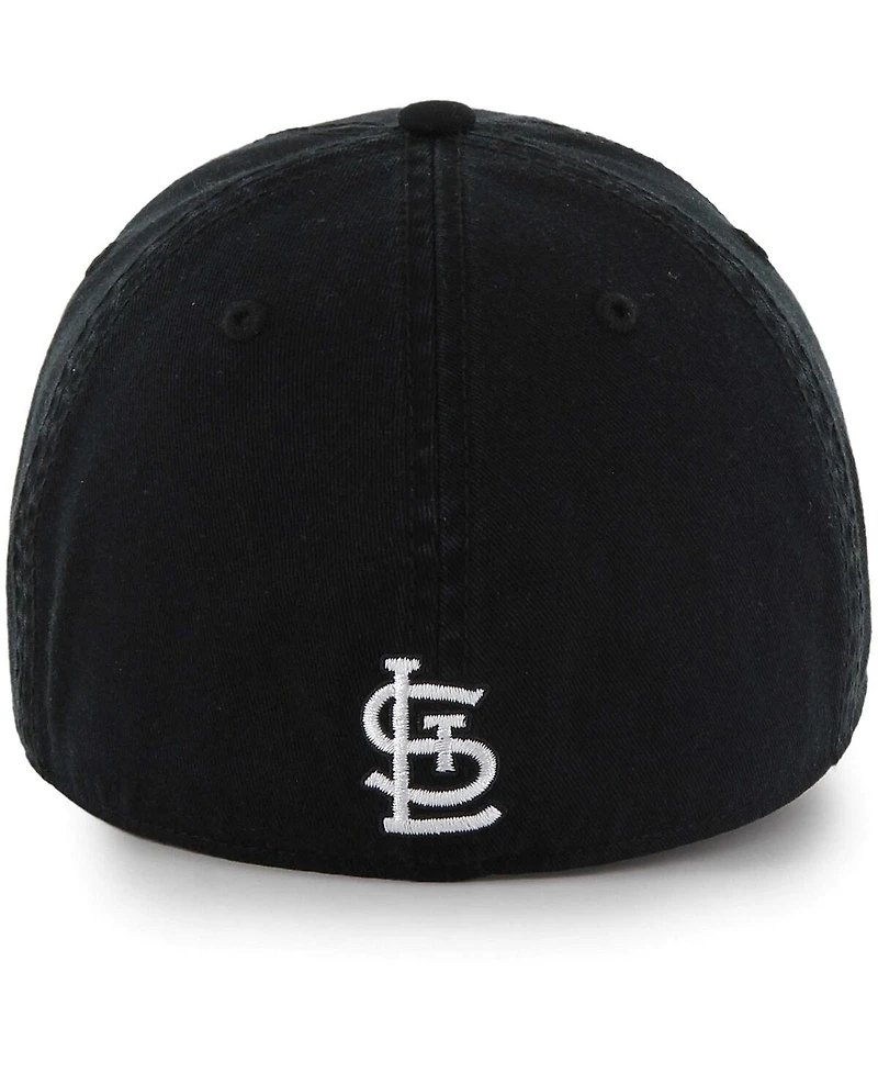 '47 Brand Men's Black St. Louis Cardinals Crosstown Classic Franchise Fitted Hat