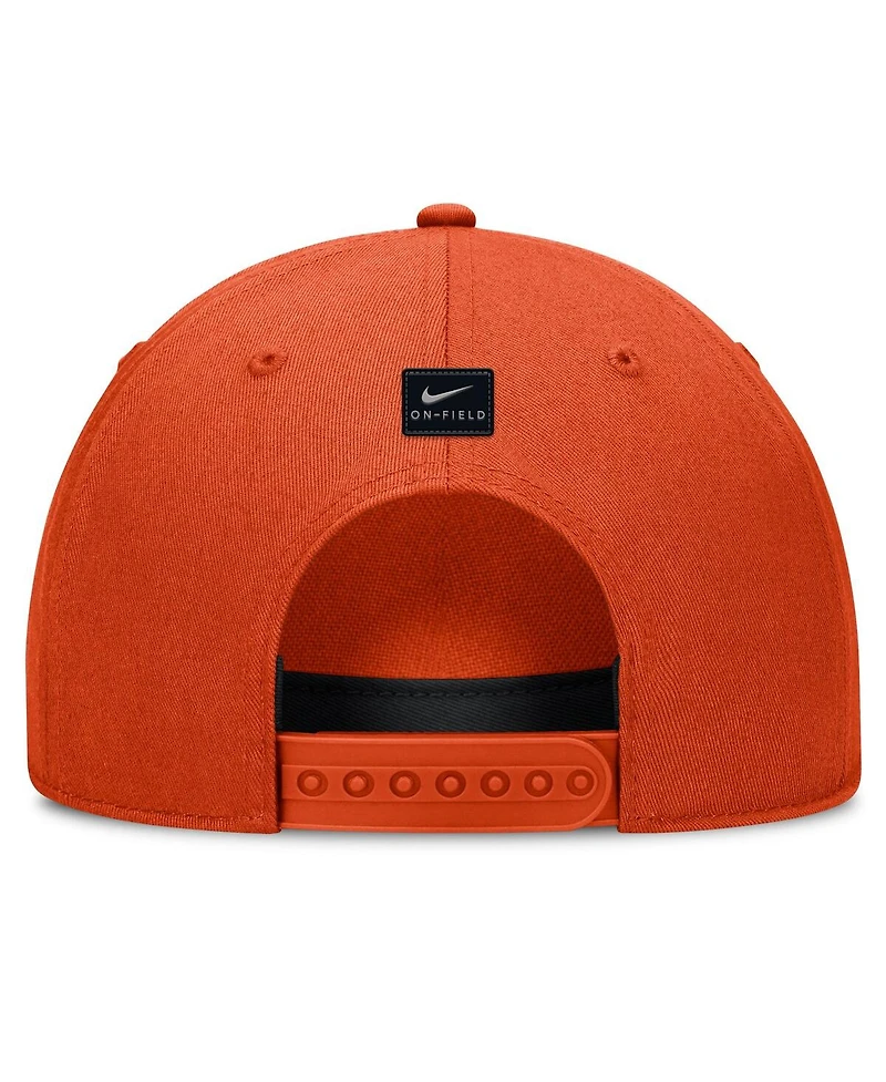 Nike Men's and Women's Orange Clemson Tigers 2024 Sideline Rise Adjustable Hat