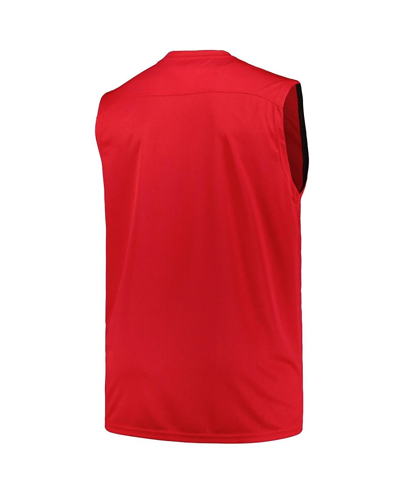 Fanatics Men's Red Chicago Bulls Big Tall Birdseye Muscle Tank Top