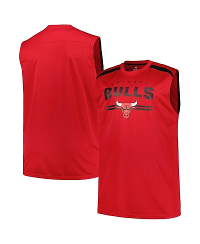 Fanatics Men's Red Chicago Bulls Big Tall Birdseye Muscle Tank Top