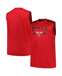 Fanatics Men's Red Chicago Bulls Big Tall Birdseye Muscle Tank Top