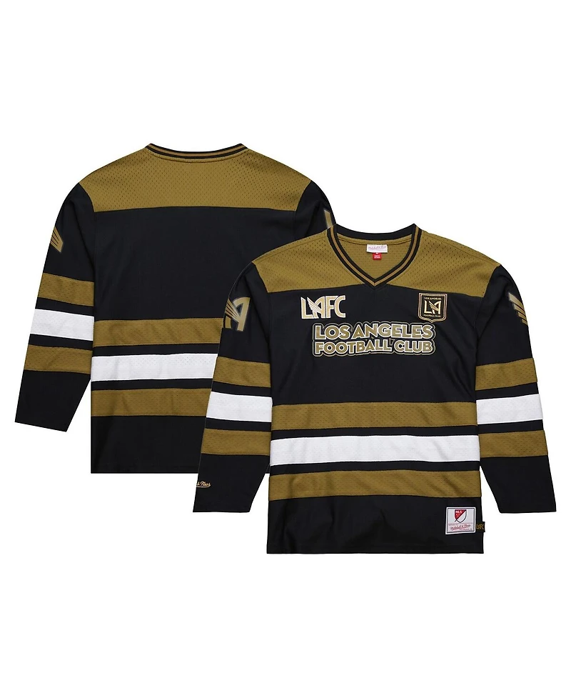 Mitchell & Ness Men's Gold Lafc Stateside V-Neck Long Sleeve Jersey