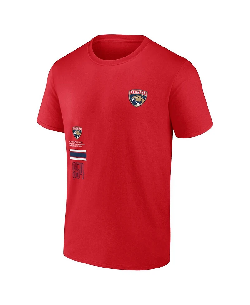 Fanatics Men's Red Florida Panthers Represent T-Shirt
