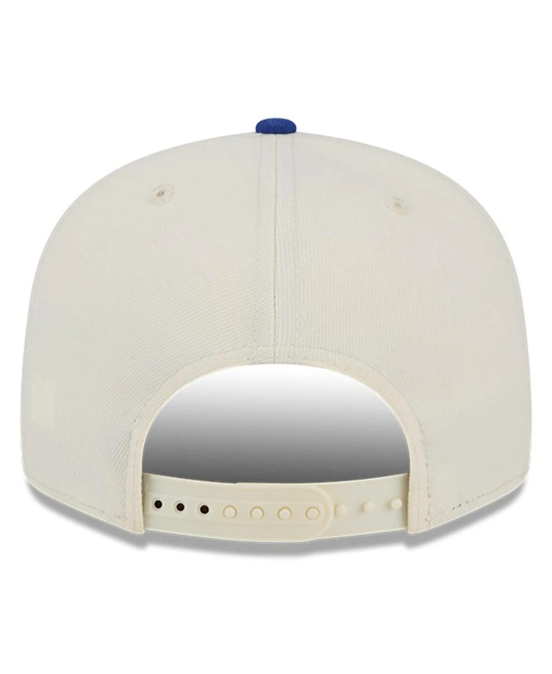 New Era Men's Cream/Royal New York Giants 100th Season Two-Tone 9FIFTY Snapback Hat