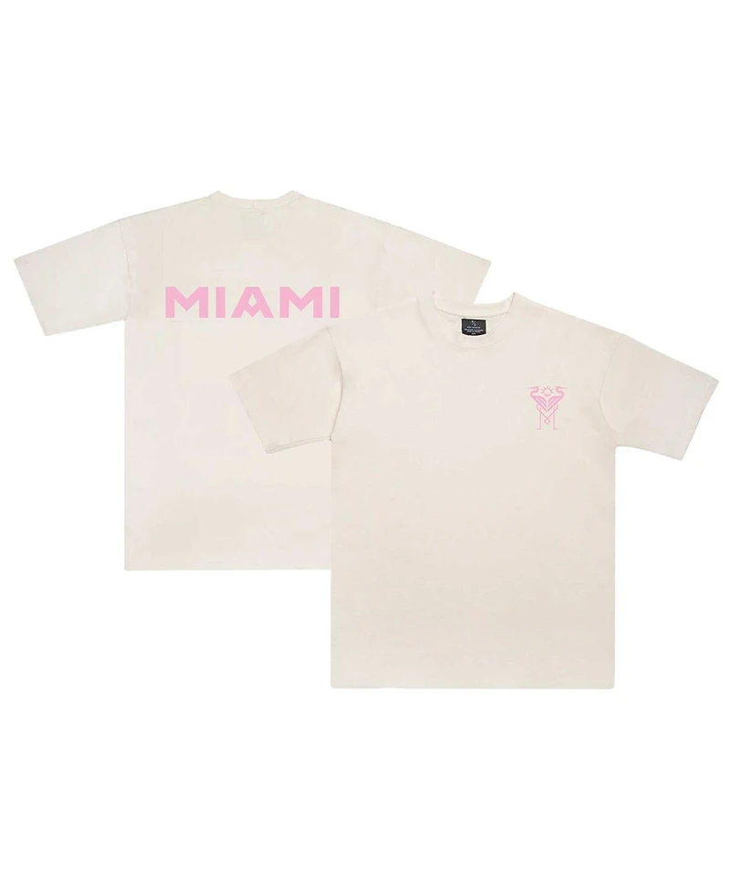 Peace Collective Men's and Women's Cream Inter Miami Cf Essentials T-Shirt