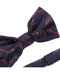 Eagles Wings Men's Navy Washington Capitals Oxford Bow Tie