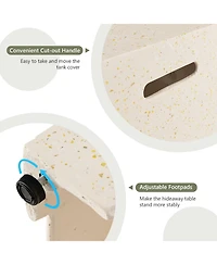 Slickblue 2-in-1 Gas Tank Holder Side Table with Protective Cover