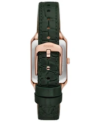 Fossil Women's Quartz Green Croco Watch 23mm