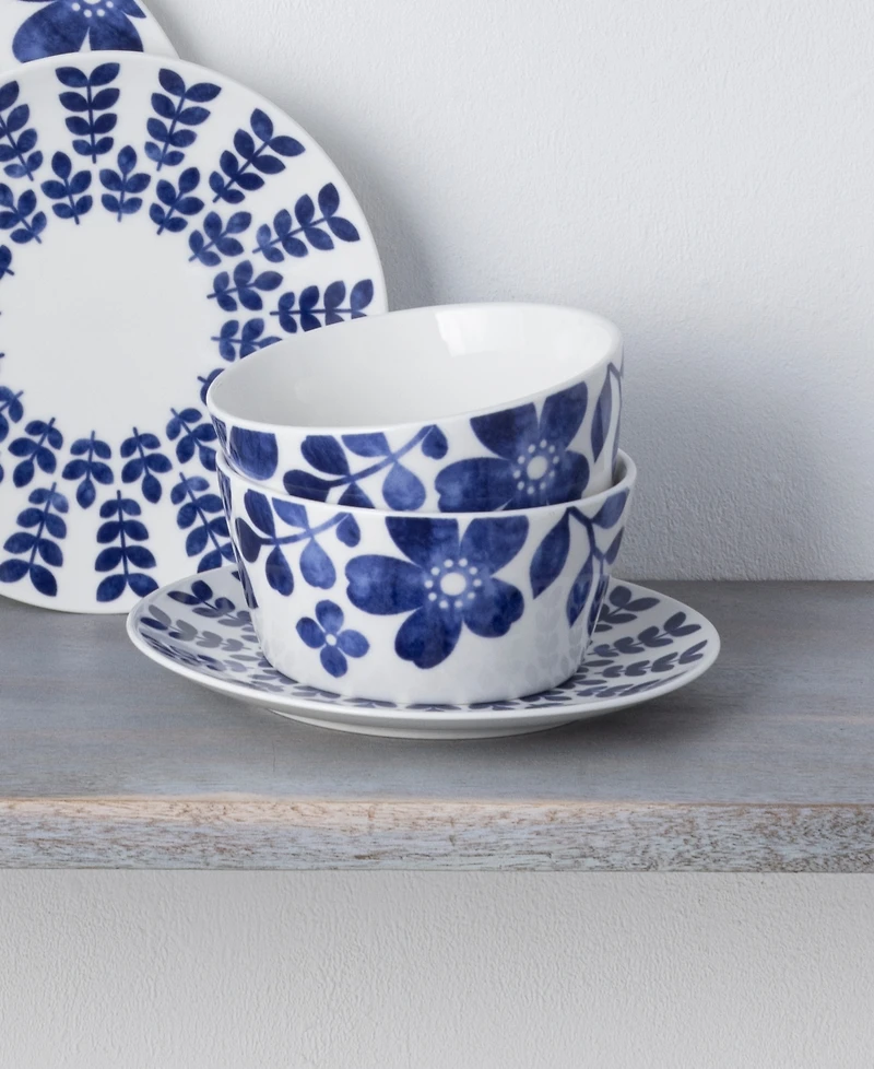 Noritake Sandefjord Set Of 4 Cereal Bowls 25 Oz.
