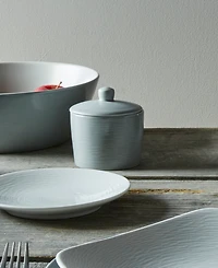 Noritake Colorscapes Black-On-Black Swirl Sugar and Creamer, Set of 2