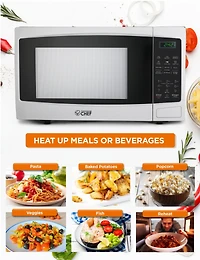 1.1 Cu. Ft. Counter Top Microwave,White