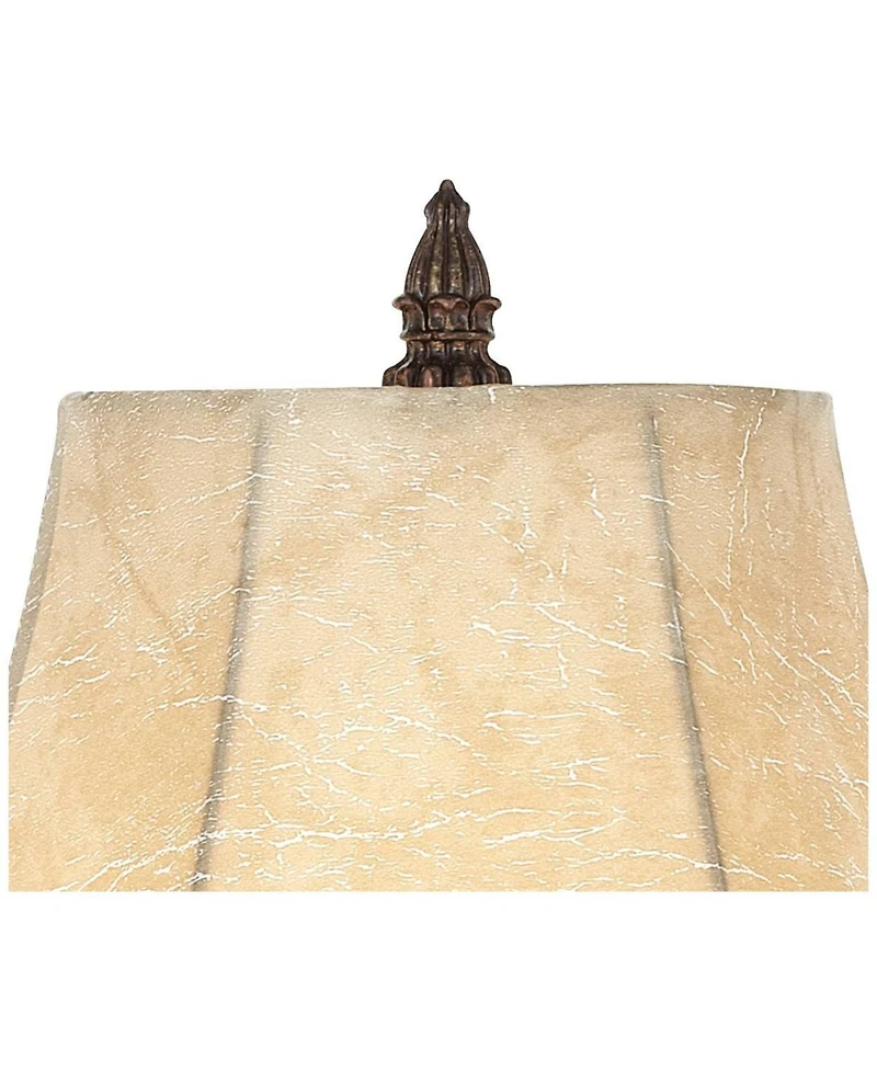 Barnes and Ivy Rosslyn Rustic Swing Arm Wall Lamps Set of 2 Bronze Plug-in Light Fixture Faux Leather Shade for Bedroom Bedside Living Room Reading