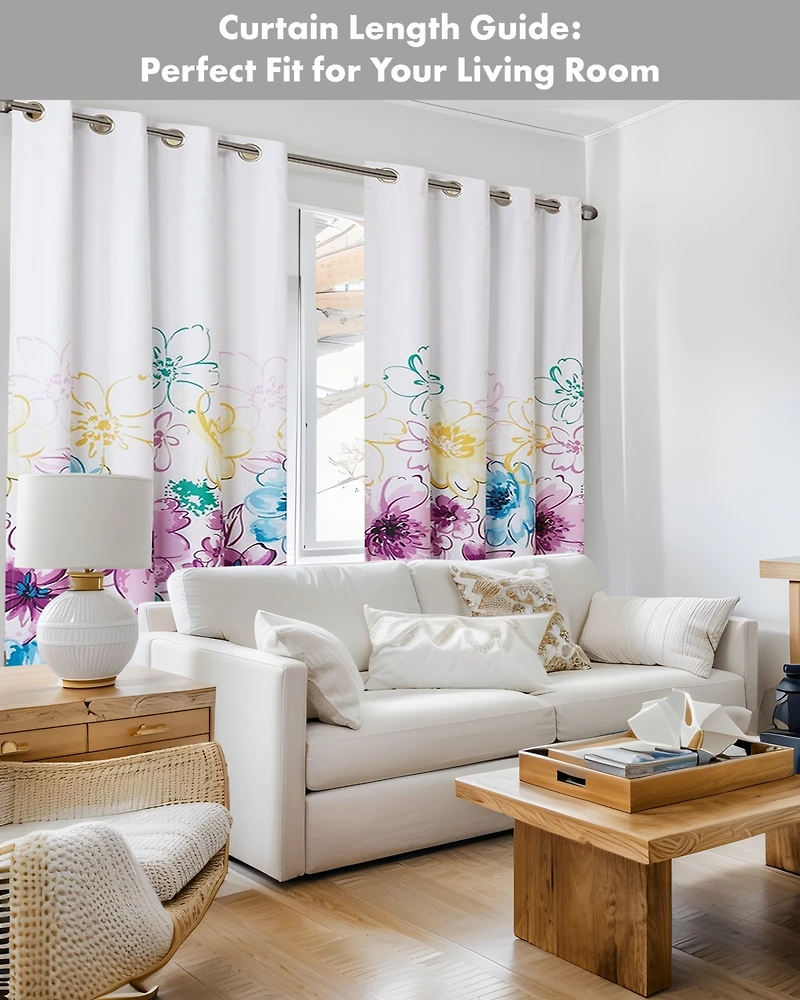 Olivia Floral Total Blackout Curtain 1 Panel for bedroom, Grommet top fit up to 1.25 inches rod Single Curtain Panel for Living Room, Width 50 length