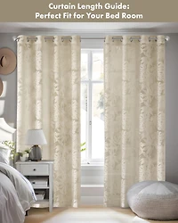 Madison Park Leilani Palm Leaf Burnout Window Sheer Curtain