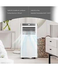 10000BTU Portable Air Conditioner 3-in-1 Cooler with Remote Control