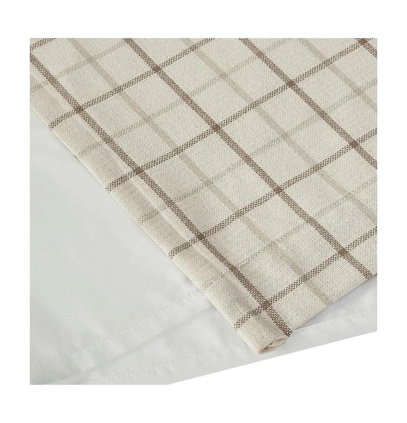 Anaheim Plaid Curtain 1 Panel for bedroom, Rob Pocket/Back Tab fit up to 1.25 inches rod Single Living Room