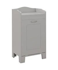 Homcom Tilt-out Laundry Storage Cabinet with Hamper Compartment,