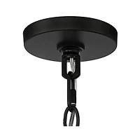 Barnes and Ivy Clara Black Soft Gold Iron Pendant Chandelier 26 1/2" Wide French Amber Crystal 5-Light Fixture for Dining Room House Home Foyer Entryw