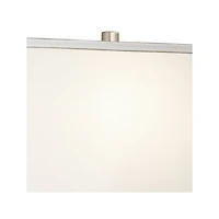 360 Lighting Evan Modern Table Lamps 28 1/2" Tall Set of 2 Brushed Nickel with Usb Charging Port White Rectangular Shade for Bedroom Living Room