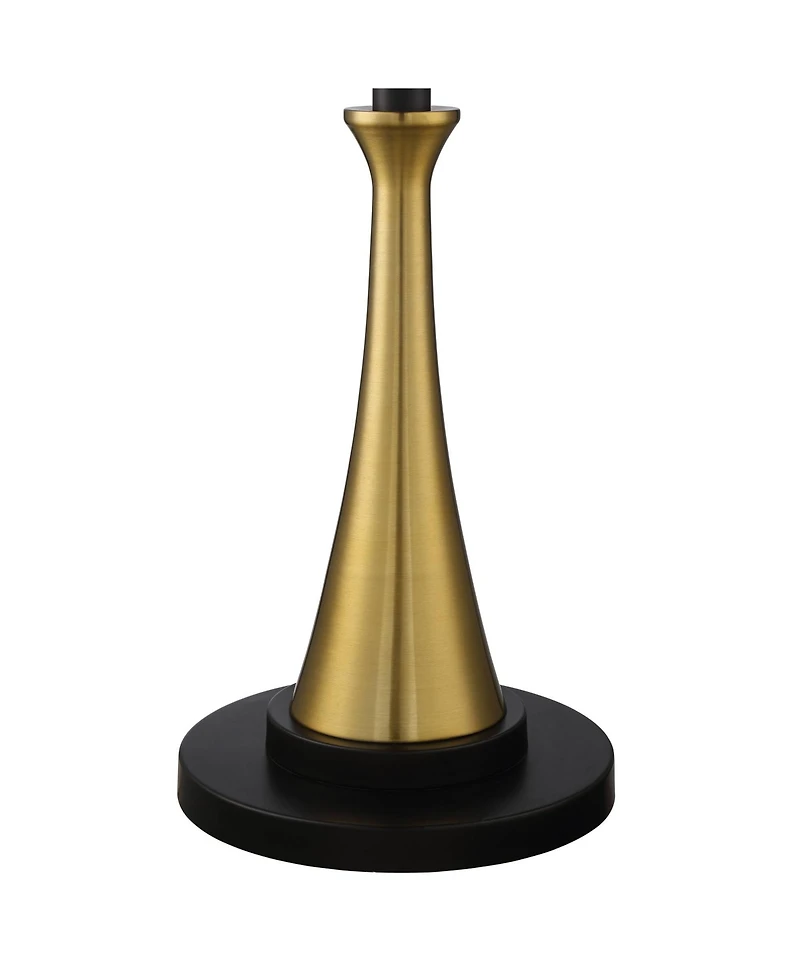 Possini Euro Design Burbank Modern Mid Century Art Deco Torchiere Floor Lamp Standing 70" Tall Black Brass Metal Frosted White Glass Bowl Shade for Li