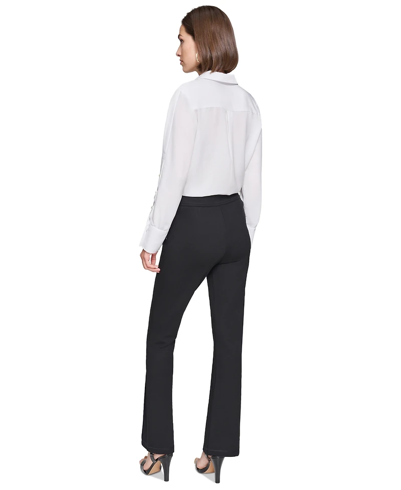 Karl Lagerfeld Women's Pull-On Ponte-Knit Pants