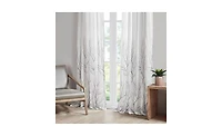 Madison Park Andora Botanical Embroidered Curtain Panel
