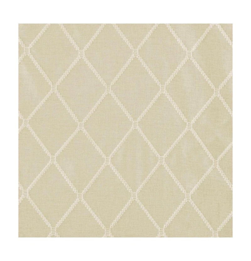 Madison Park Irina Diamond Sheer Embroidered Window Scarf Drapes