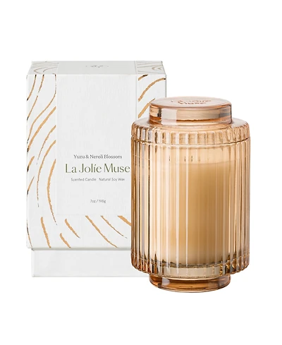 La Jolie Muse Amelie Candle, Yuzu Neroli Blossom, 7 oz