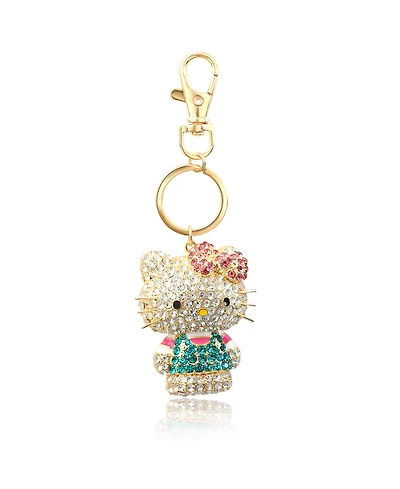 Sanrio Hello Kitty Pave 3D Bling Keychain - Bag Charm, Backpack Accessories, Travel Collectible Gift Keychains