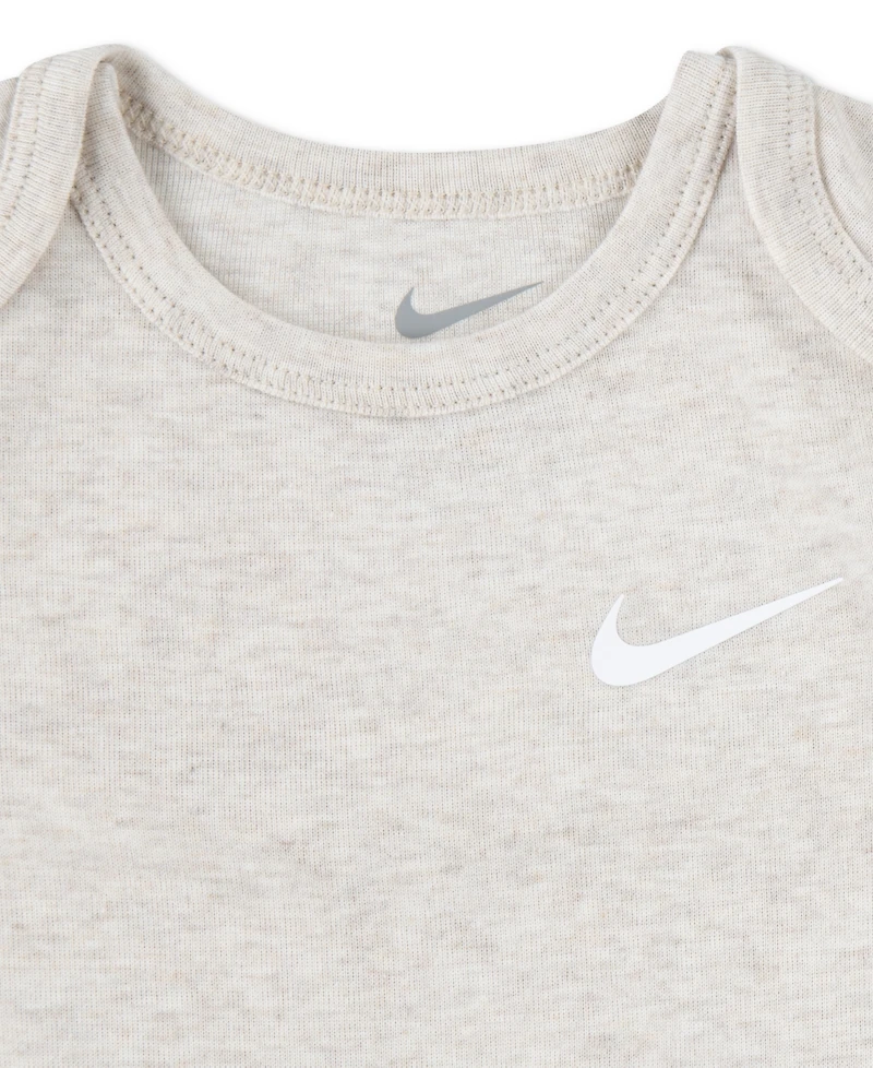 Nike Baby Boys or Girls Essentials Bodysuits, Pack of 3