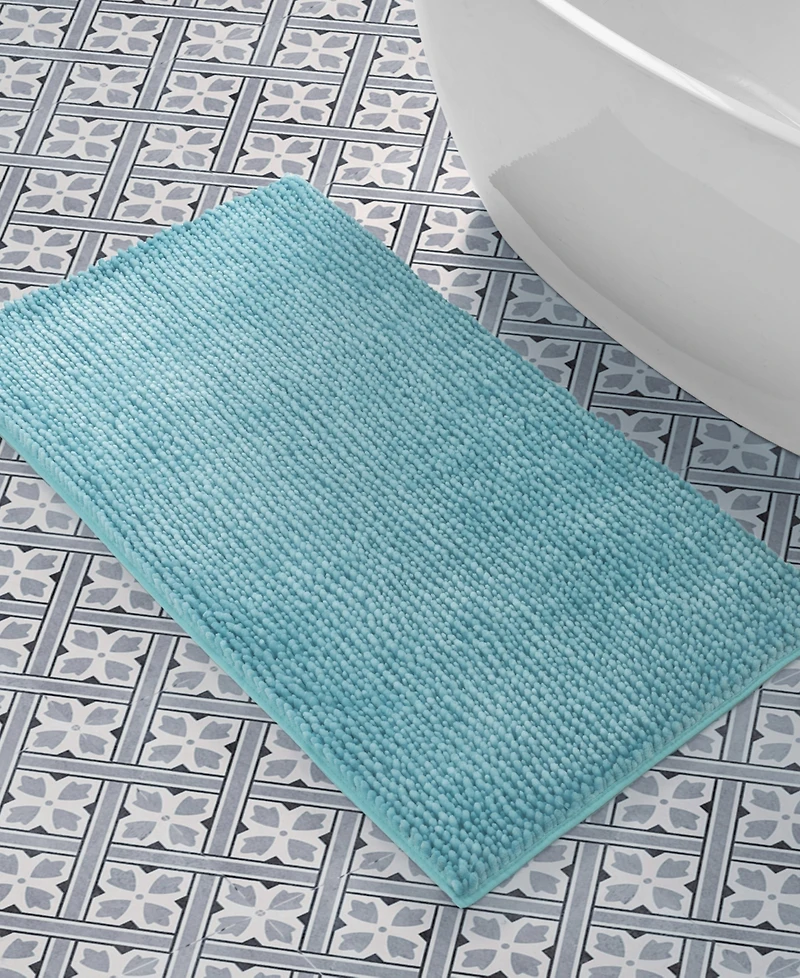 Laura Ashley Butter Chenille Bath Mat, 27" x 45"