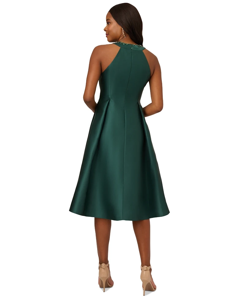 Adrianna Papell Rhinestone High-Low Dress
