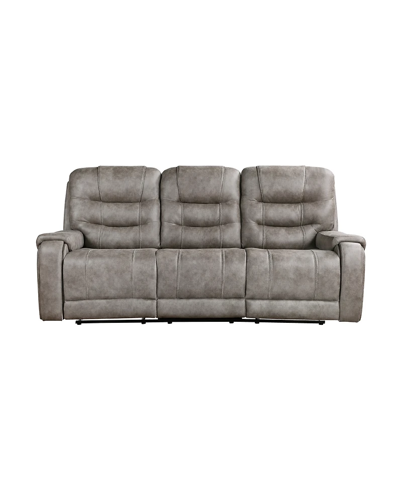 Homelegance White Label Gabi 87" Double Reclining Sofa