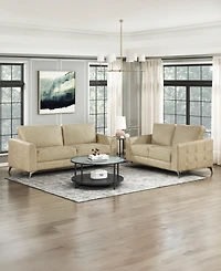 Homelegance White Label Resonance 61" Love Seat