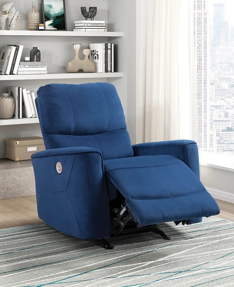 Homelegance White Label Elevated 35" Power Rocker Reclining Chair