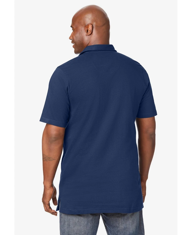 Boulder Creek Big & Tall by KingSize Longer-Length Heavyweight Polo