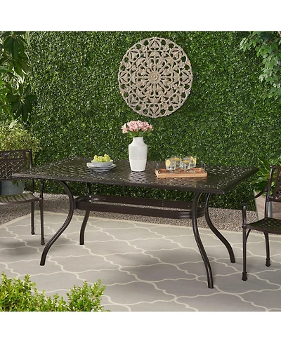Streamdale Elegant Cast Aluminum Lattice Dining Table