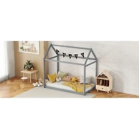 Simplie Fun Twin Size Wooden House Bed