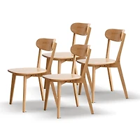 Streamdale Natural Oak Dining Chairs (Set of 4)