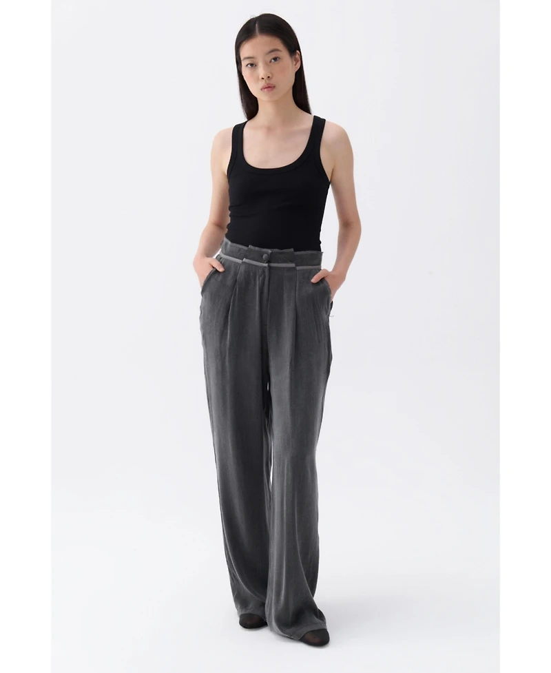 Nocturne Women's Pleated Palazzo Pants