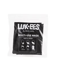 Muk Luks Men's Unisex Multifunctional Neck Gaiter, Black, One Size