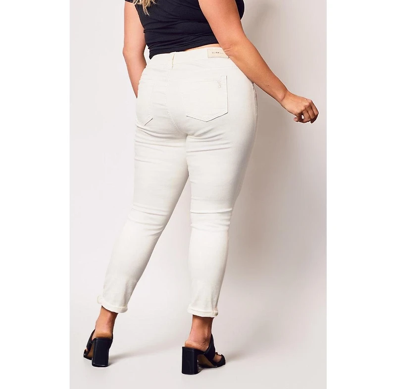 Slink Jeans Plus Mid Rise Boyfriend Pants