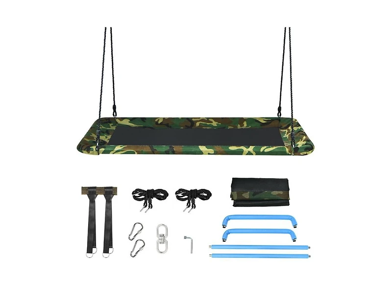 Slickblue Toddler Outdoor Platform Tree Swing with Heavy-Duty Straps and Comfortable Seat
