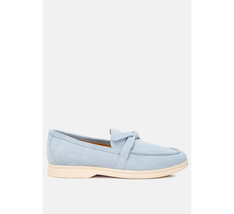 Nautica suede knot detailed loafers