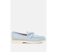 Nautica suede knot detailed loafers