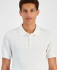 Club Room Men's Regular-Fit Sweater-Knit Polo Shirt, Created for Macy's
